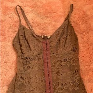 Fashion Nova - Mauve/brown bodysuit